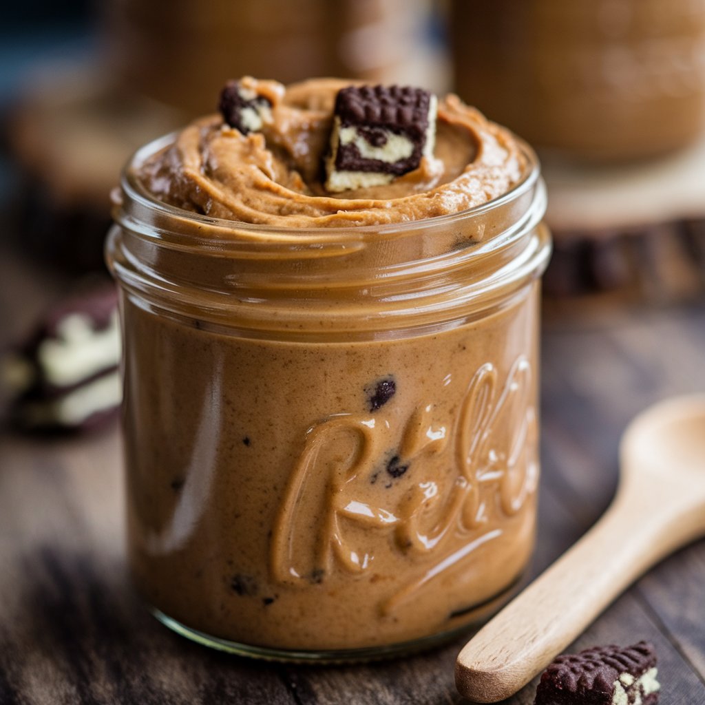 Smooth and creamy cookie butter spread with a rich, spiced flavor