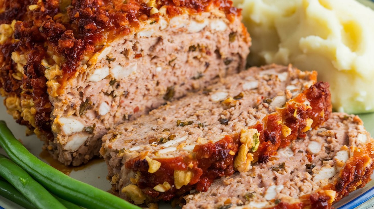 How to make a Paula Deen's meatloaf?served with a sweet glaze