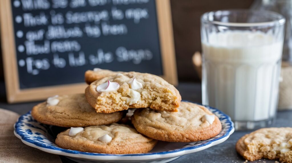 Soft chocolate chip cookies with golden edges and gooey centers on a cooling rack