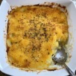 Garlic cheese potatoes gratin recipe card