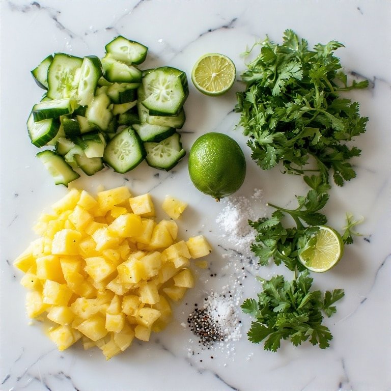 Pineapple cucumber salad ingredients
