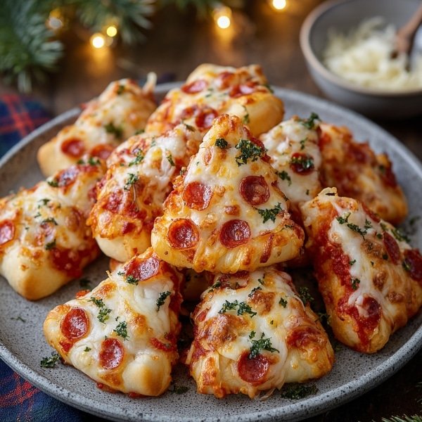 Christmas Pizza Bites