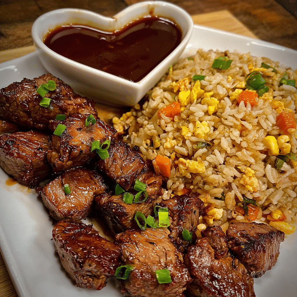 Hibachi steak fried rice 2